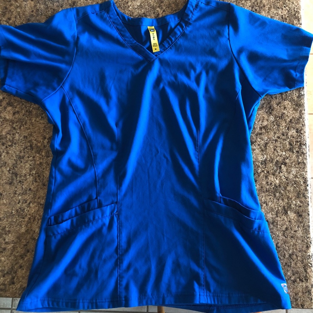 Royal Blue Scrub Top